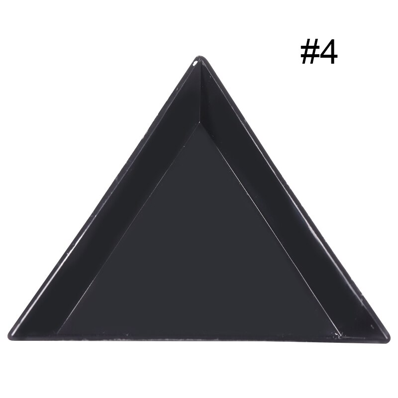 1 Pc Kunststoff Dreieckige Nagel Strass Tablett Punktierung Kunststoff Nagel Behälter Deckel Kasten Lagerung fallen DIY Nagel Kunst Werkzeuge