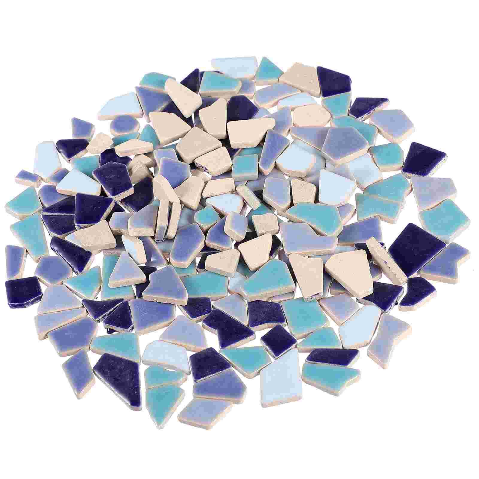 200g Colorful DIY Mosaic Tiles Pretty Ceramic Mosaic Tiles Delicate Mosaic Tiles