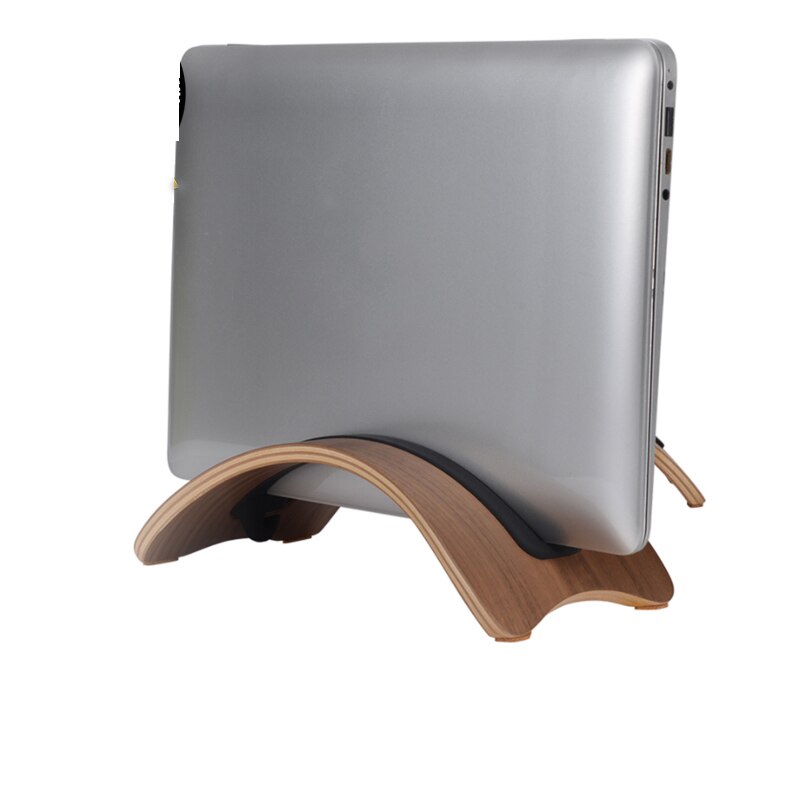 Alta qualidade samdi de madeira vertical desktop portátil suporte dock para macbook ar