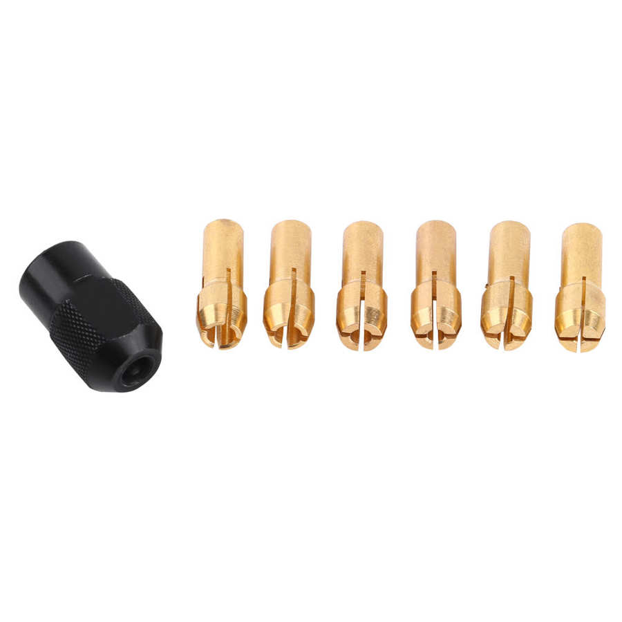 Collet chuck sleeve 6 gripping capacity range 1mm-3 2mm with M8*0 75 suitable for rotating tools