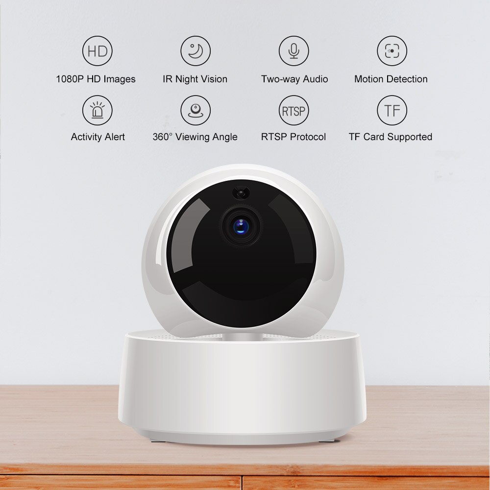 Sonoff-câmera de segurança sem fio, wi-fi, ip 1080p, babá eletrônica, alarme, câmera inteligente, vigilância