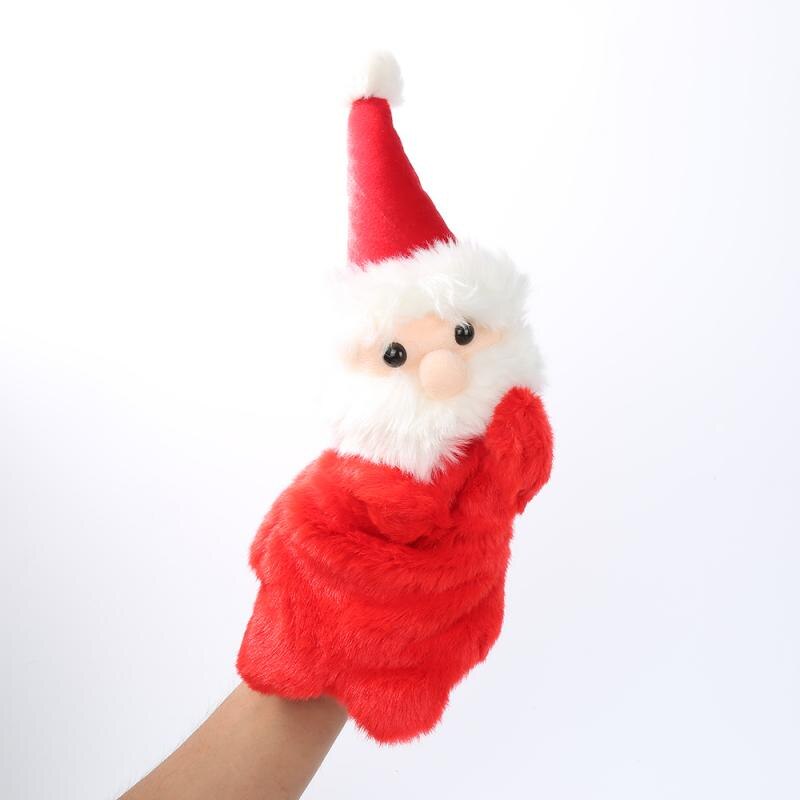 Santa Claus Hand Puppet Doll Pretend Performance Children Animal Telling Gloves Children Plush Dolls Christmas Party
