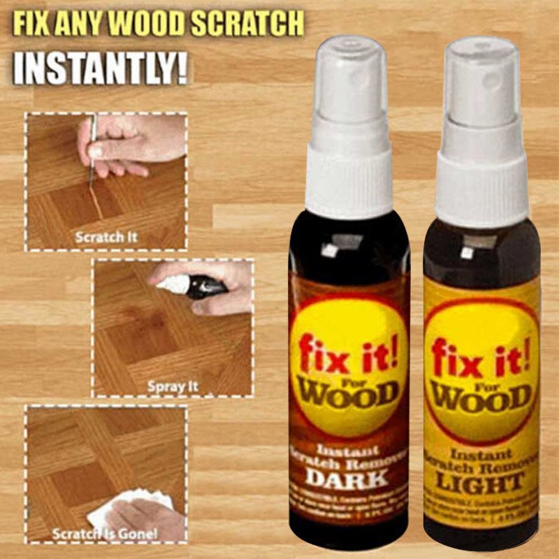 2 Pcs Instant Fix Wood Scratch Remover Repair Paint for Wooden Table Bed Floor Refinishing Paint Wood Polish Chemicals