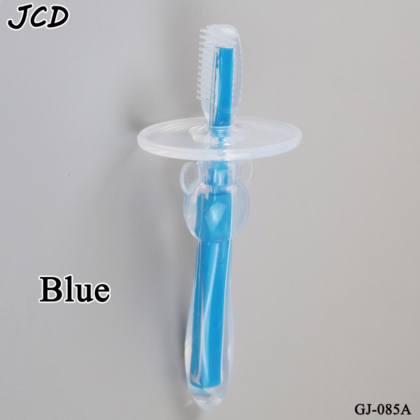 Jcd 1 st barn mjuk silikon träning tandborste baby barn tandvård munvård tandborste verktyg baby barn tandborste babyartiklar