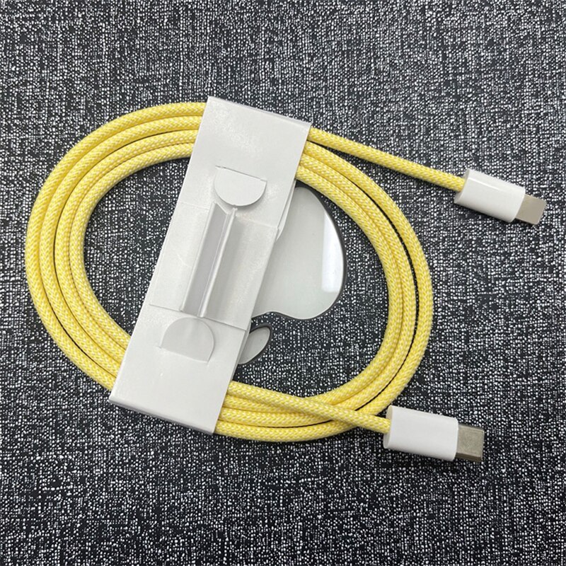20w- pd-usb-c-kabel für iphone 13 Profi max, schnelllade-usb-c-kabel für iphone 12 Mini Profi max, daten-usb-typ-c-kabel: Gelb / 0.25m