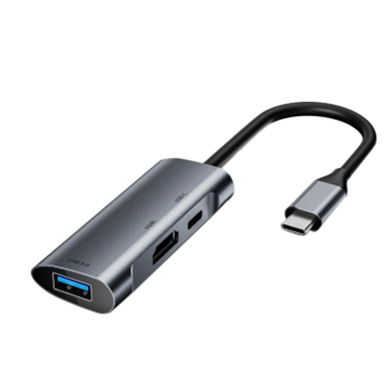 USB C HUB Type-C Docking Station 3 in 1 4K HDMI PD 60W USB 3.0: Default Title