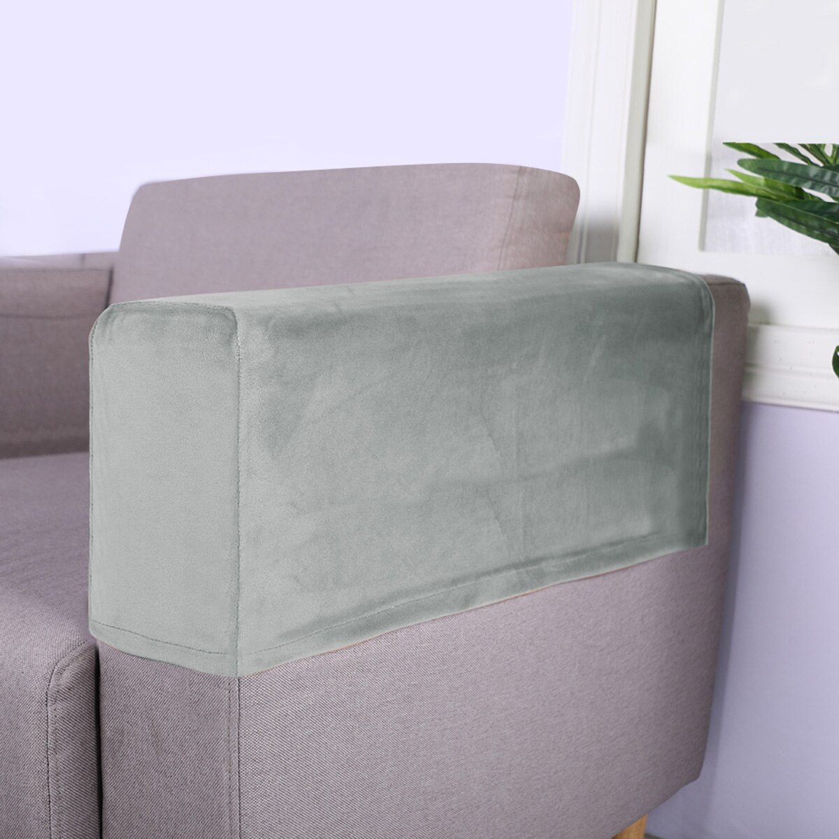 2Pcs Sofa Armsteun Cover Armsteun Beschermende Doek Elastische Cover Sofa Armsteun Handdoek Armsteun Protector Voor Thuis