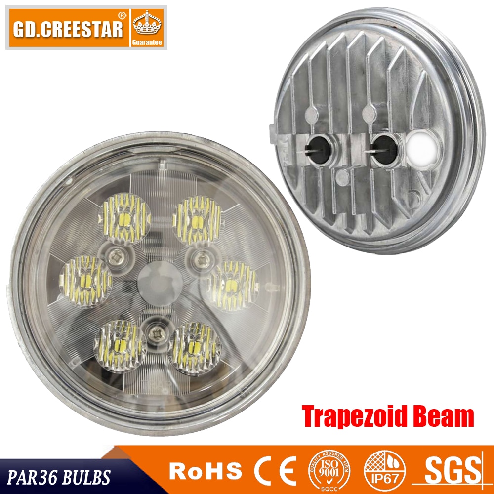 PAR36 LED Landing Light Aircraft 12V/24V IP68 6 leds 18W led work lights Landscape front headlights for Tractor lights x1pc