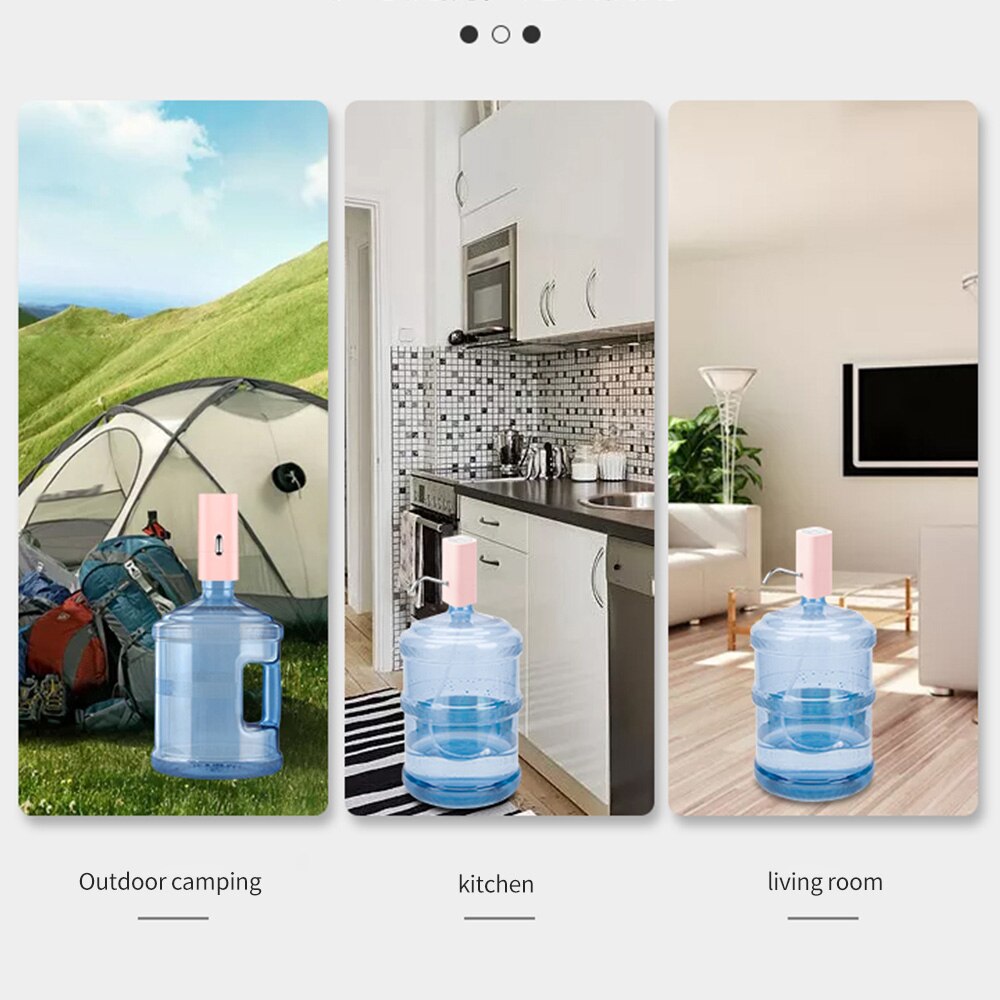 Intelligent genopladelig vandpumpe drikkefontæne vanddispenser husstand automatisk drikkespand dispenser pumpe