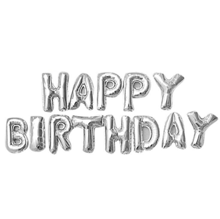 16 inch Letters HAPPY BIRTHDAY Foil Balloons Happy Birthday Party Decoration Kids Alphabet Air Balloons Baby Shower Supplies: MULTI