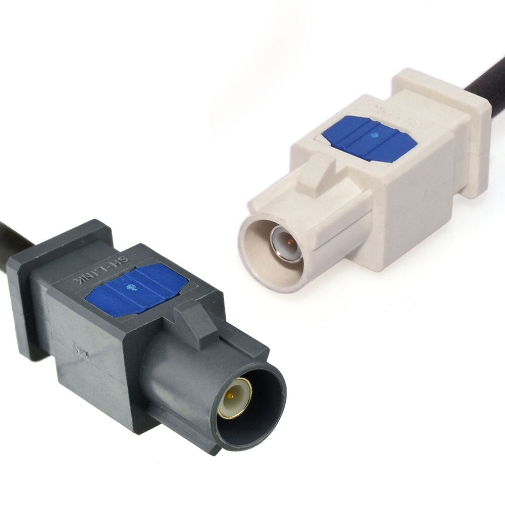 Huit bois DAB DAB + FM antenne pour voiture, Radio numérique/stéréo amplifiée sur le toit, connecteur FAKRA d&#39;antenne Shark pour Alpine ezi-dab