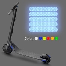 4pcs Reflective Stickers Bike For Ninebot ES1 ES2 ES3 ES4 E22 E25 Electric Scooter Body Night Reflective PVC Sticker