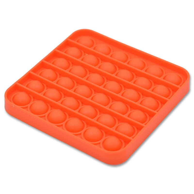 Pop Fidget Reliver Stress Toys Rainbow Push It Bubble Antistress Toys Adult Children Sensory Toy To Relieve Autism: Red