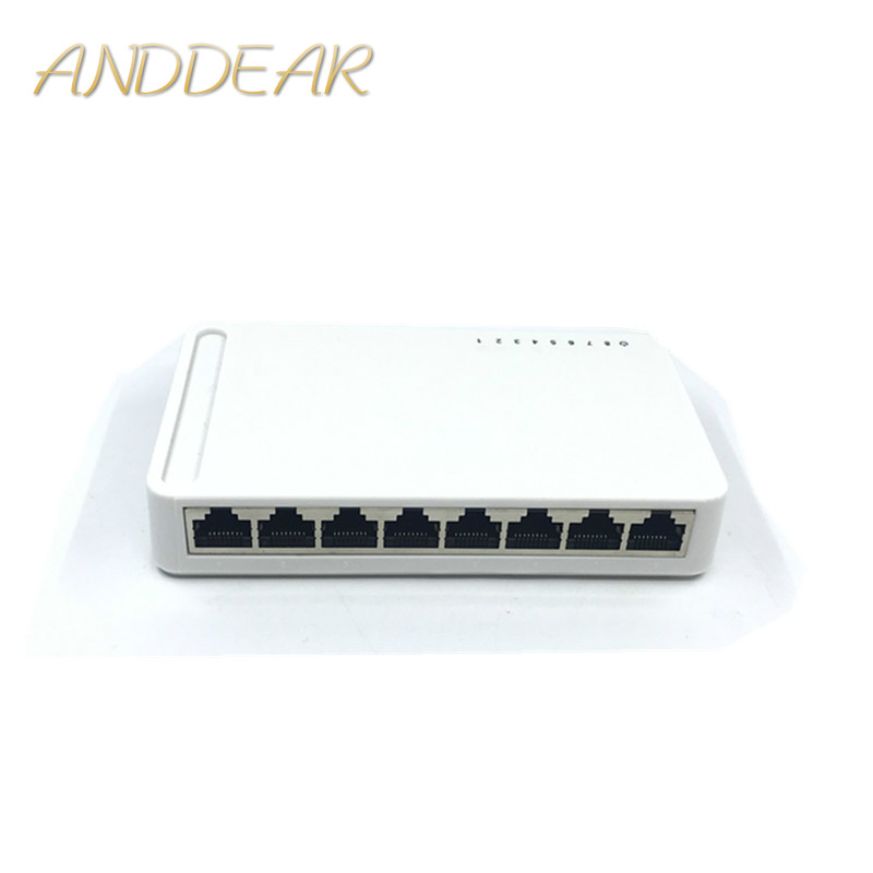 OEM model 8 Port Gigabit Switch Desktop RJ45 Ethernet Switch 10/100/1000mbps Lan Hub switch 8 portas