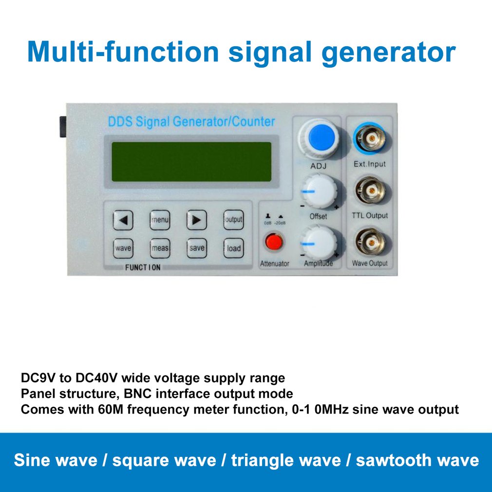 FellTech SGP1002S eingebettet Tafel DDS Funktion Signal Generator/Lehre Instrument Signal Frequenz Zähler UNS Stecker