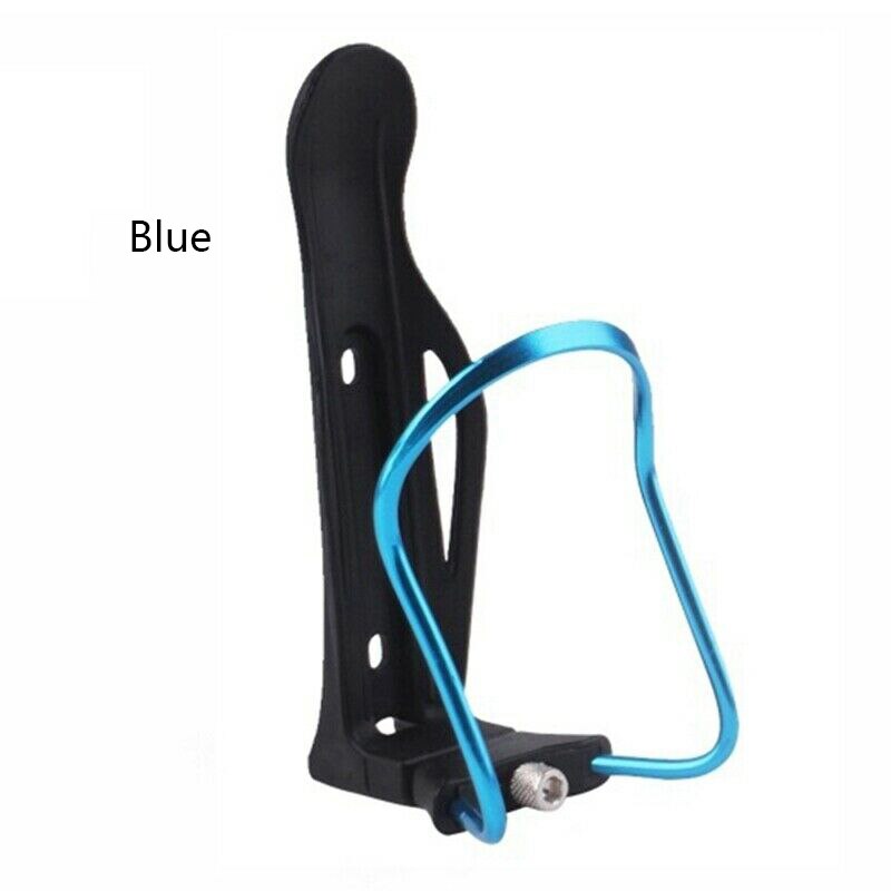 Soporte de botella de agua de bicicleta 3D de aleación de aluminio ultraligera, soporte de botella para bicicleta: Azul