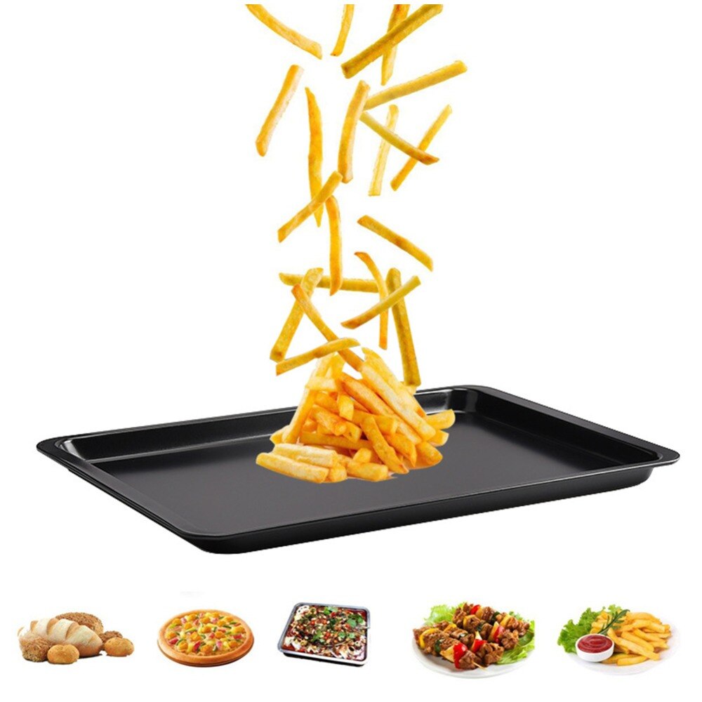 Rectangular Non-stick Bread Cake Baking Tray Baking Tray Oven Rectangular Black Baking Tray Diy Baking for Kitchen