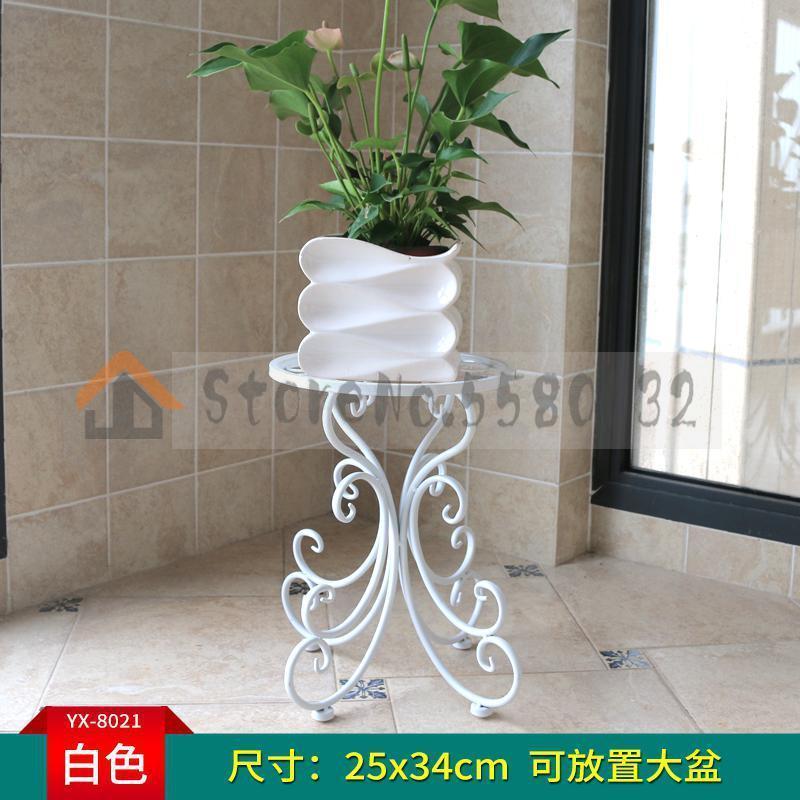 Soggiorno di fiori in ferro battuto In piedi telecamera costruito-in cremagliera in ferro battuto a pavimento balcone appeso fiore di orchidea vaso di fiori: VIP 1