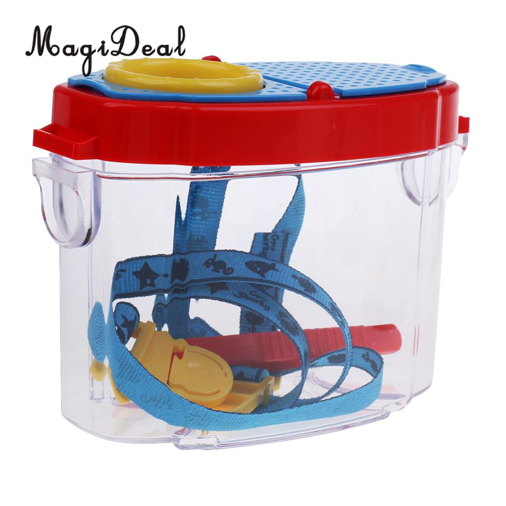 Magideal Bug Insect Viewer Vergrootglas Doos Met Nek Lanyard Tuin Voor Camping Wandelen Vissen Reizen Kids Outdoor Novelty Speelgoed