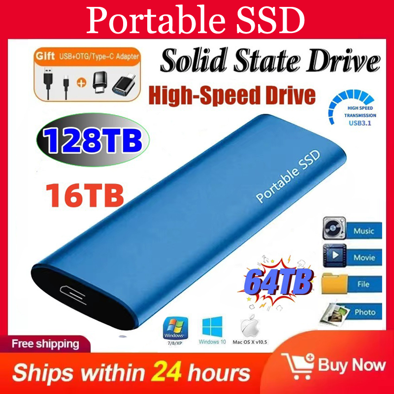 Disco rígido ssd externo 1tb disco rígido externo 2tb ssd rígido de alta velocidade usb3.1 unidade de estado sólido móvel para notebook portátil mac