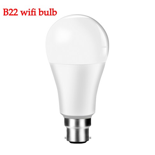 E27 B22 Wifi Clever LED-lampe 15W Intellegent Warnen Beleuchtung Dimmbare LED Lampe App Steuer Arbeit mit Alexa Google assistent: B22 / warm Weiß / 2 PC