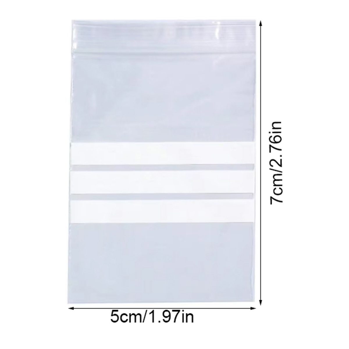 Ziplock Plastic Zakjes - 100 Stuks - Zelfsluitend - Beschrijfbaar - Opbergzakjes: Geel