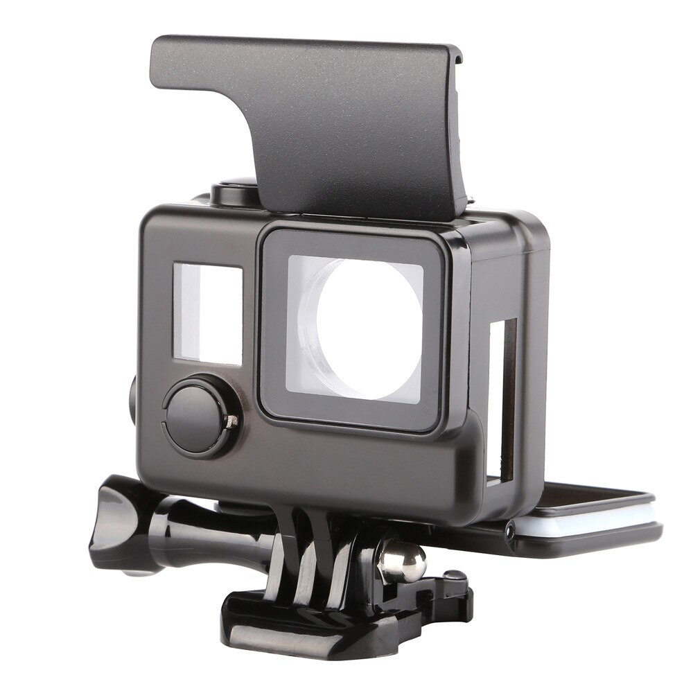 noir côté ouvert étui de protection accessoires de caméra pour GoPro Hero 4/3 +