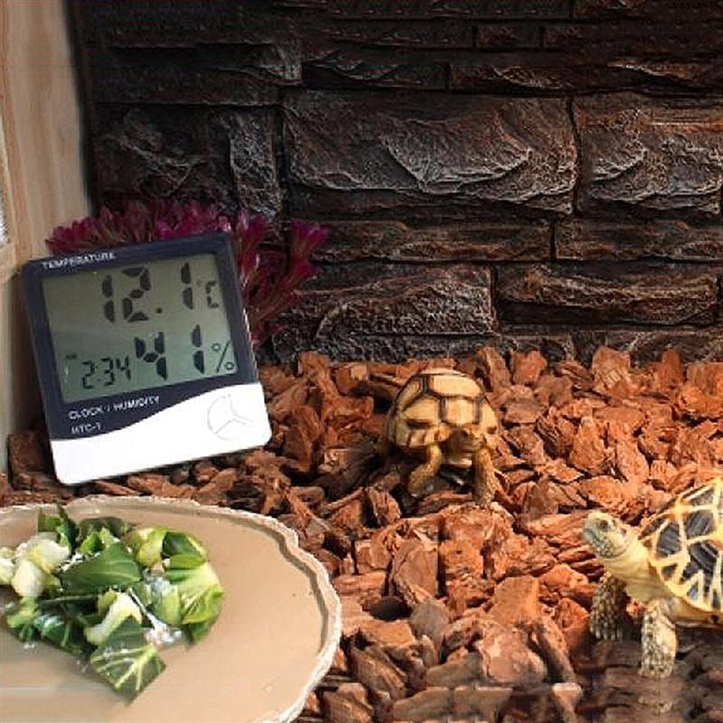 Voerbak voor huisdieren, voerbak voor reptielen, vivarium, voerbak met water, kom van hars voor schildpad, gekko, slang, huisdierfokkerij