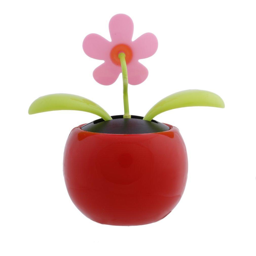 Solar de energía Solar Flip Flop hojas flor coche pantalla UL