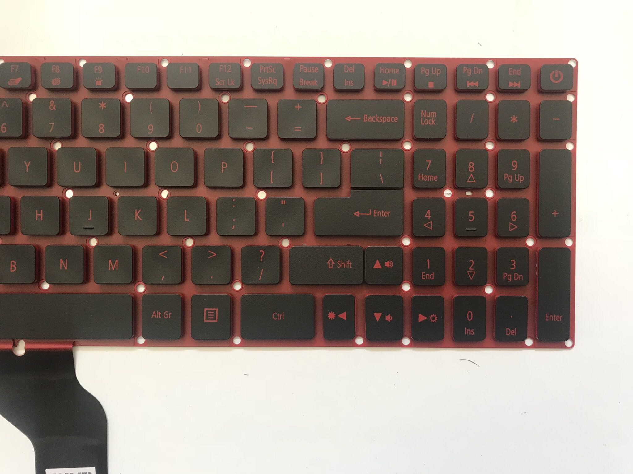 Os sort engelsk baggrundsbelyst laptop tastatur udskiftning til acer nitro 5 an515-51 52 53 n17 c 1 n16 c 7