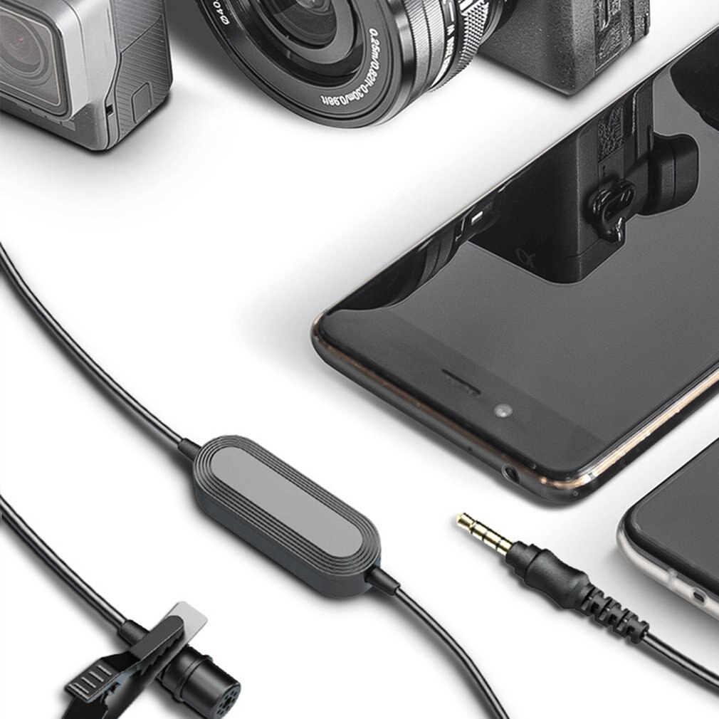 RE230 Lavalier Microfoon Revers Microfoon Voor Camera Pc Omnidirectionele Revers Mic Ruisonderdrukking Voor Video Interview