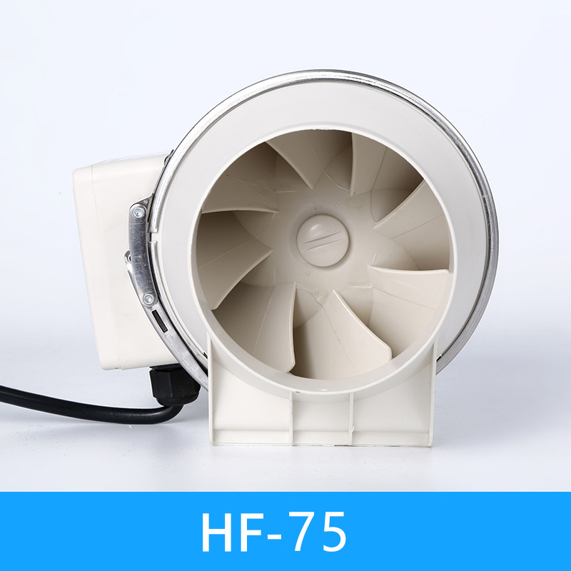 Ventilador de tubo circular diagonal, ventilador axial, multimodelo, para baño y cocina, potente extractor: AU / HF-75