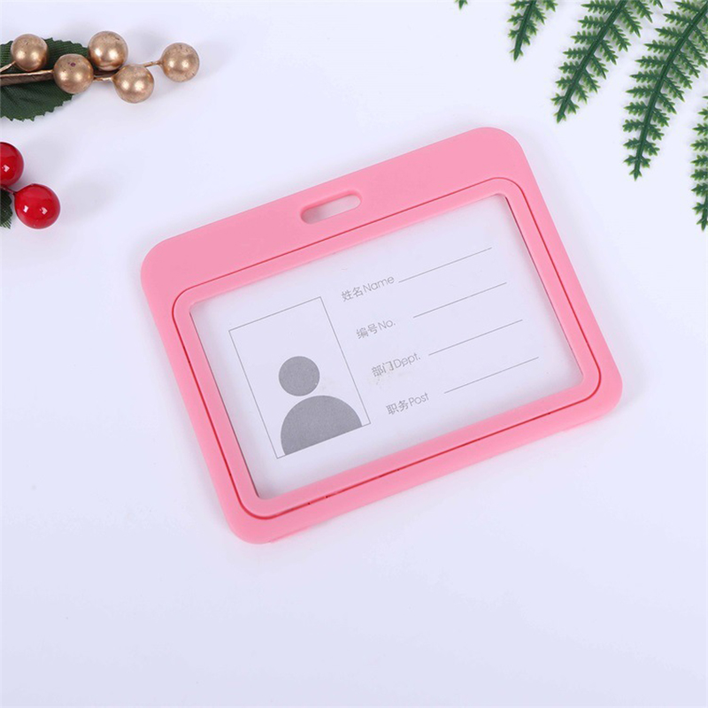 Goedkope Transparant Geloofsbrief Badge Houder Lanyard Voor Zakelijke Bijeenkomst Bezoek Hangen Pass Tag Id-kaart Candy Kleur Protector Case