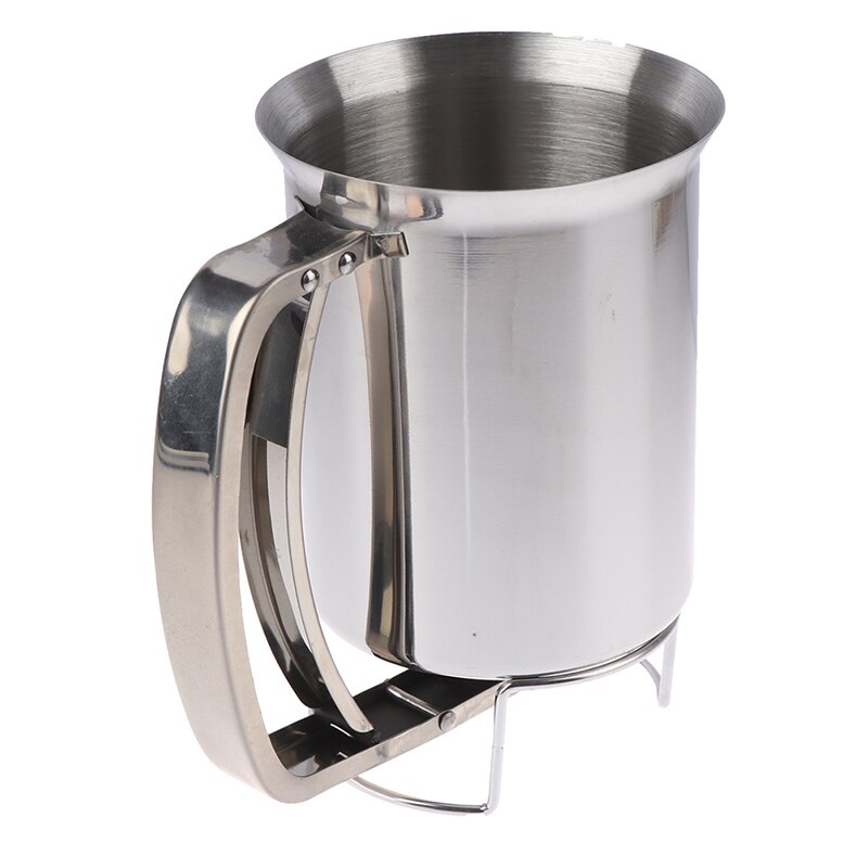 Distributeur De Pâte à Gâteau Zenker - Acier Inoxydable - 900ml - Pour Crêpes, Pancakes - 16x11x14cm