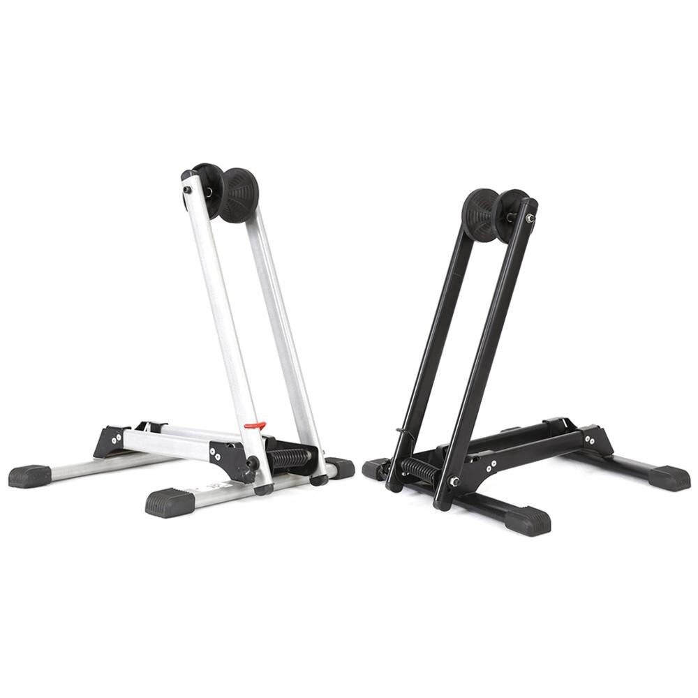 Aluminum alloy bicycle folding parking rack Mountain bike portable display rack single and double wall plug-in L-shaped bracket