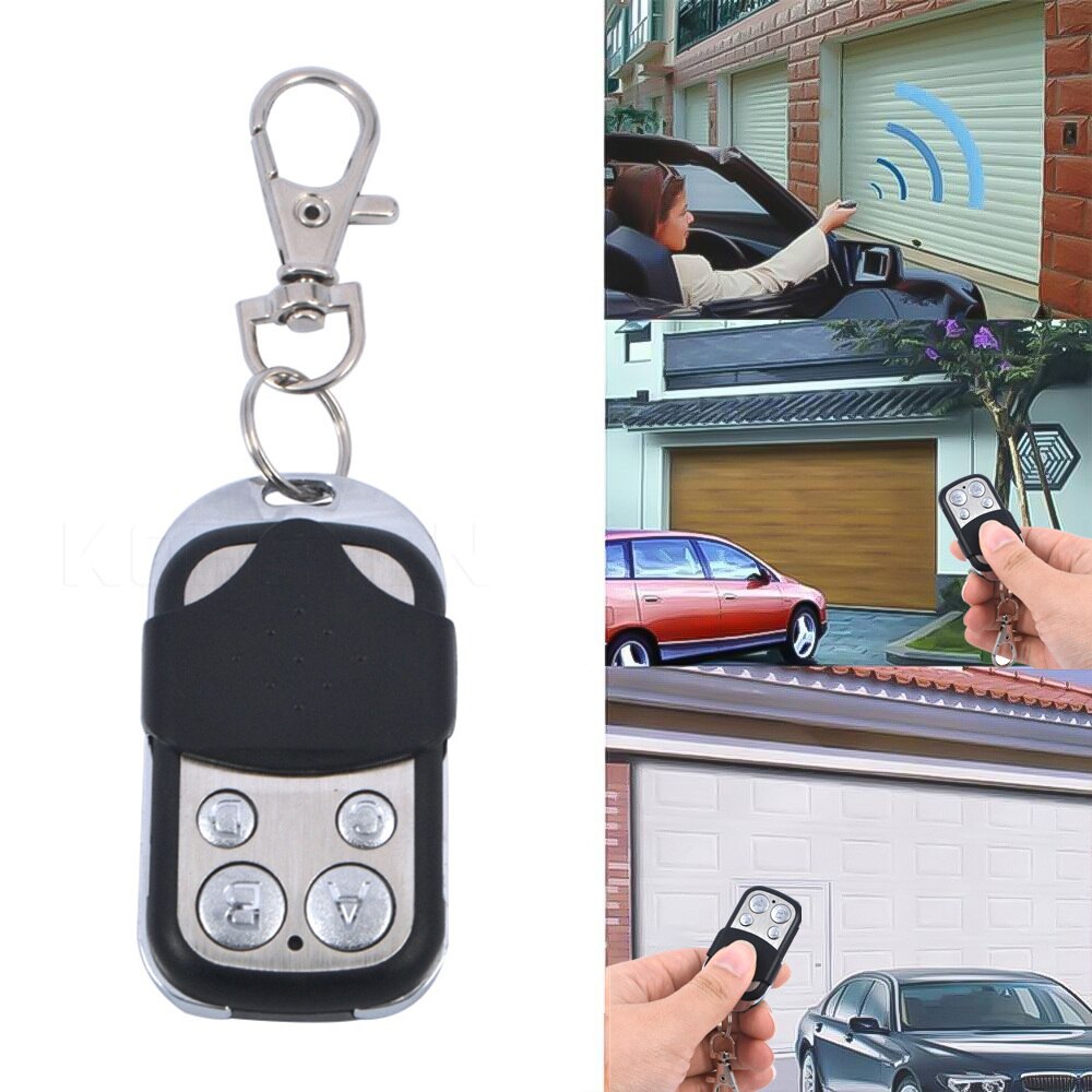 ABCD 433mhz Kopie afstandsbediening Code leren Draadloze RF Zender voor Elektrische Deur Auto Gate Garage Met Sleutelhanger