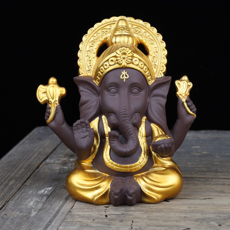 Ganesha ganisa keraamiset koristeet iso norsu jumala kaakkois -aasia thaimaa buddhalaisuus