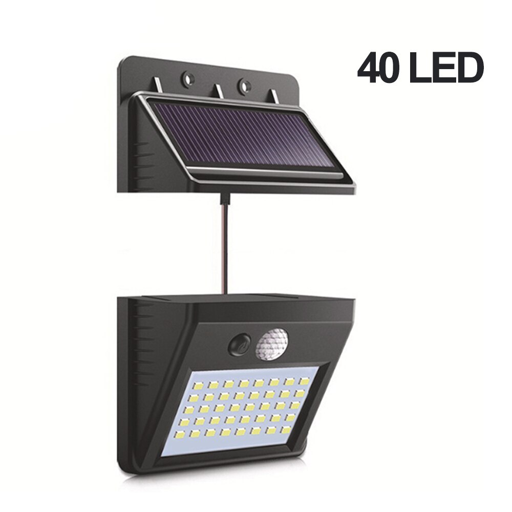 Junejour LED Wall lamp Night Light Separable Solar Panel Outdoor Motion Sensor/Night Sensor Solar light For Garden #1108