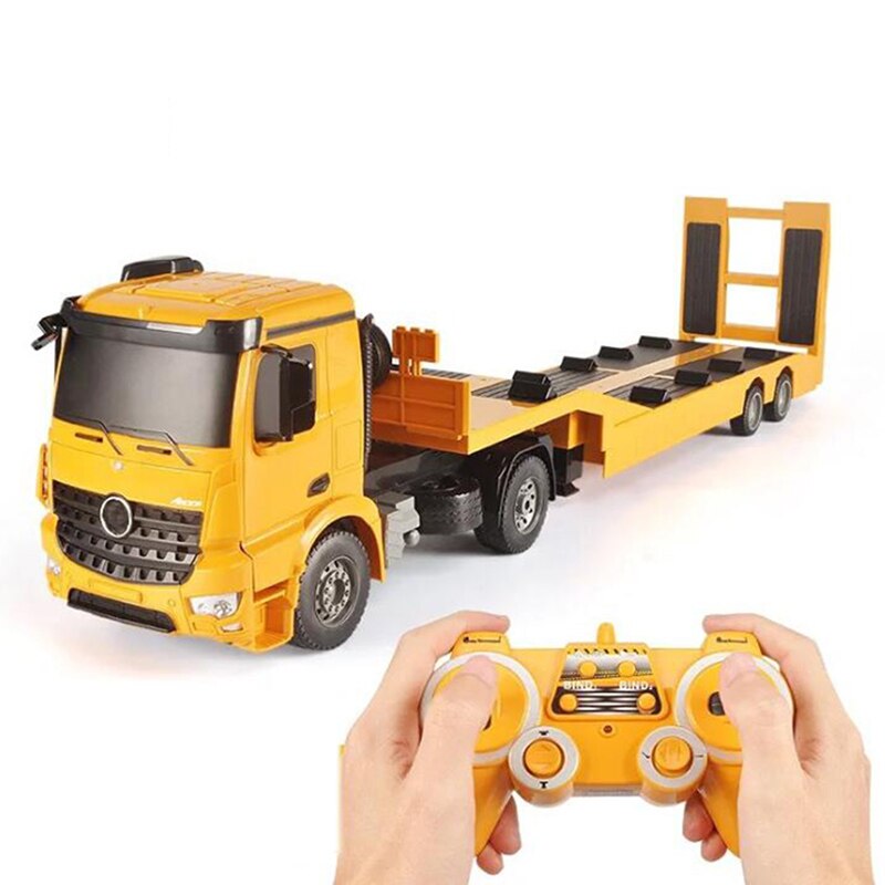 Afstandsbediening Speelgoed Tractor Flatbed Truck Truck Tractor Kind Elektrische Afstandsbediening Techniek Vrachtwagen Jongen Speelgoed