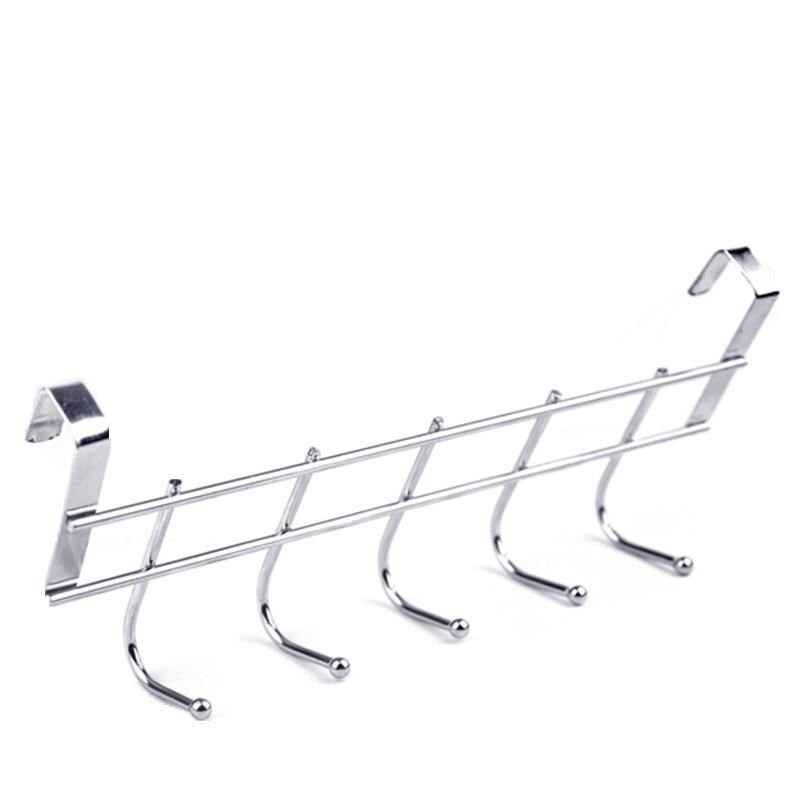 5 hooks bold stainless steel cabinet back hook household storage doors and windows kitchen bathroom hanger hook: B