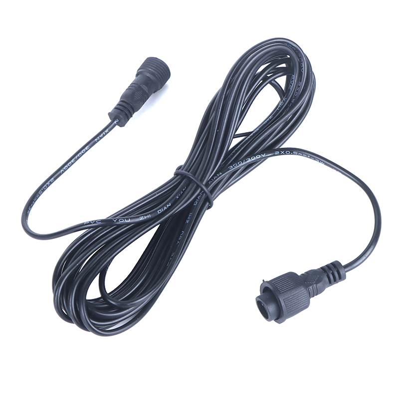 5 Meter Verlengkabel Voor Zonne-Energie Schijnwerper Waterdichte Kabel 2 Pin Mannelijke Naar Vrouwelijke Connector Schijnwerper Universele 5 M Kabel