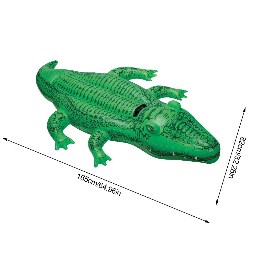 Kinderen Zwemmen Ring Speelgoed Opblaasbaar Zwembad Float Speelgoed Krokodil Vorm Zwembad Speelgoed Met Handvat Beach Party Zwemmen Voor Kinderen