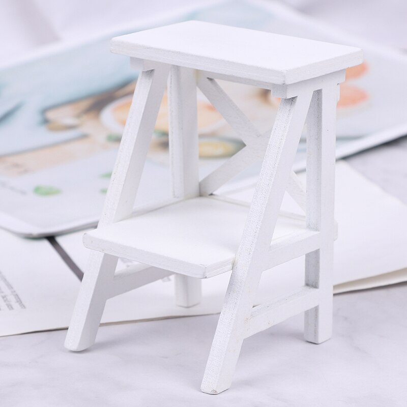 1Pc 1:12 Dollhouse Wood Plastic Metal Shelf Flower Stand Mini Doll House Furniture Model Simulation Furniture Accessories: 12