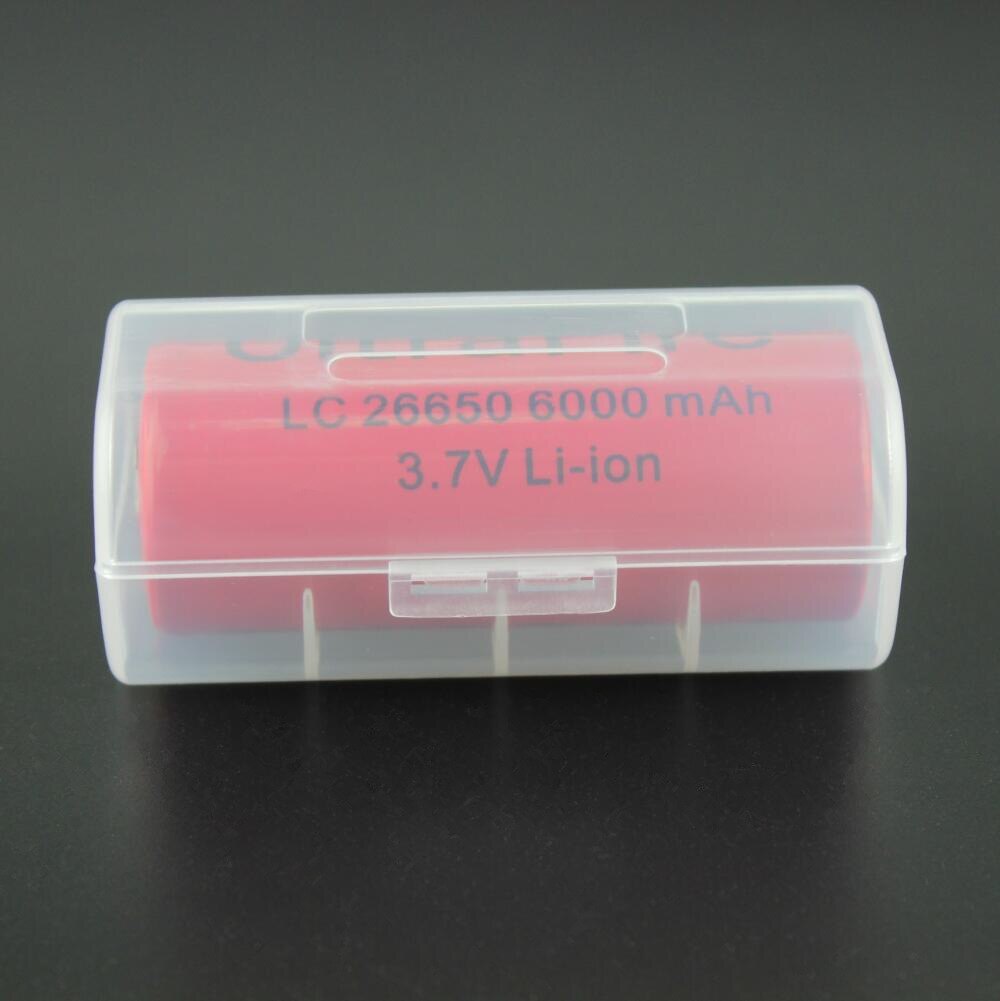 Plastic Batterij Case Houder Transparante Opbergdoos Houder Voor 1X 26650 3.7V Oplaadbare Lithium Batterij Accumulator