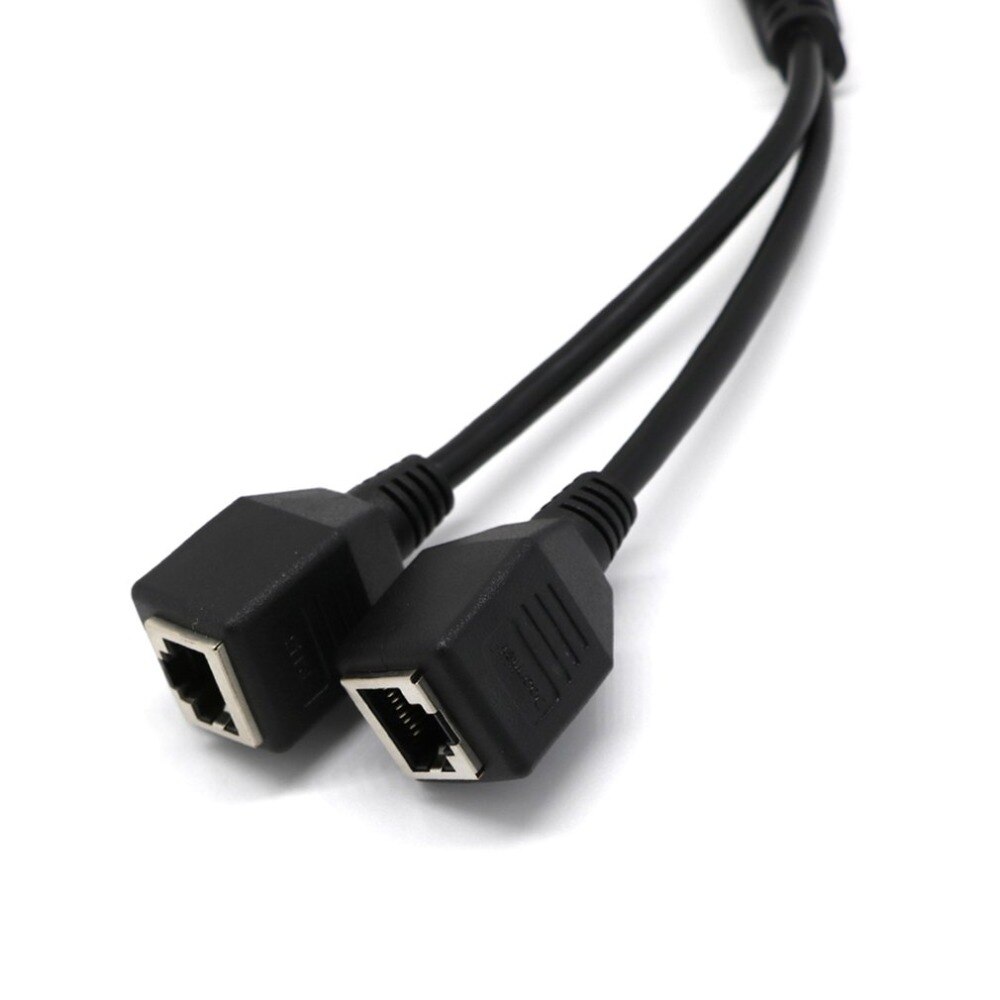 RJ45 Netwerk Splitter Adapter Kabel 1 Male Naar 2 Vrouwelijke Socket Poort Lan Ethernet Netwerk Splitter Y Adapter Kabel