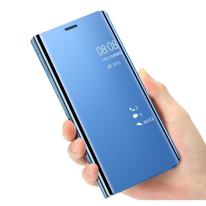 Shockprooof PU Lesther Filp Gehäbenutzen Für OPPO A5 A9 Abdeckung Mit Luxus Spiegel Clever Telefon fallen Für OPPO A9 a5 Funde Coque