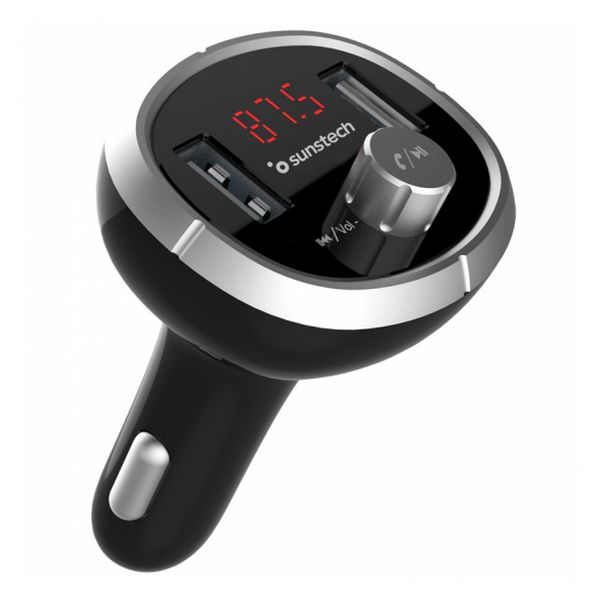 MP3 Speler En Fm Bluetooth Zender Voor Auto 'S Sunstech FMT400BT Radio Fm Black