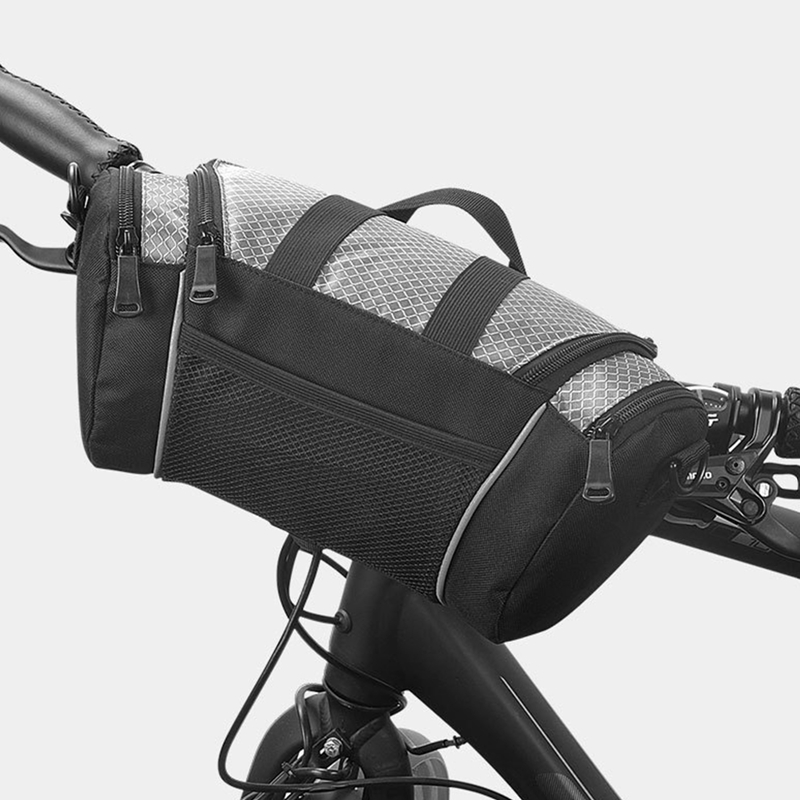 Waterdichte fietstassen vooraan Opbergtas met grote capaciteit Stuurtas Afneembare schoudertas Fietsfietsen Organizer Pouch: YELLOW