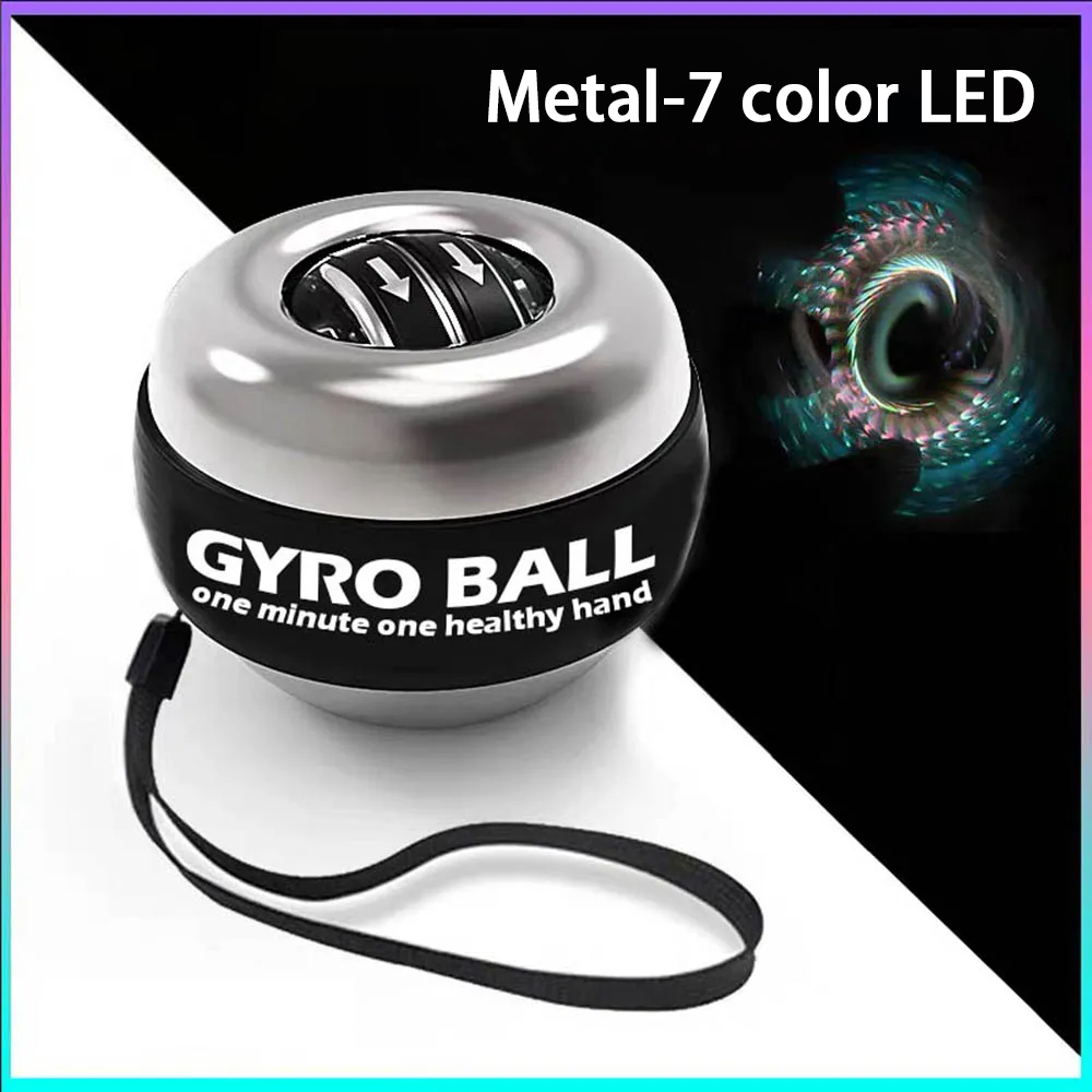 Wrist Power Ball Selbsthebender Griffball Handgelenk Gyro Ball Krafttrainer Unterarmtrainer Stärkt die Arm- und Fingermuskulatur: Rosa