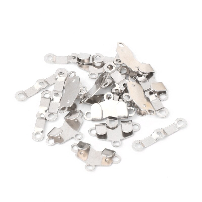 10x Trouser Skirt Hooks + Bars Fasteners For Suit Pants Extenders Tailor Sewing: 1.9cm S